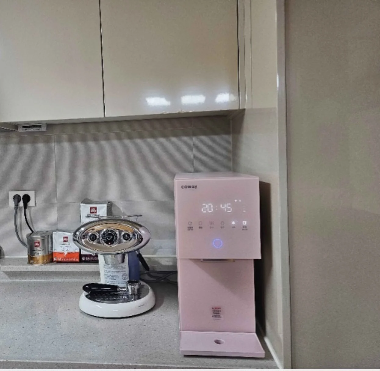 정수기렌탈 강남구 대치 아이콘얼음정수기 미니 chpi-7430n 설치 후 코웨이 정수기렌탈